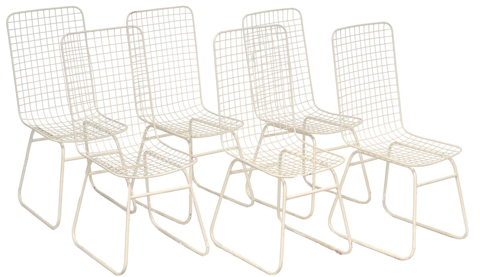 Set of 6 Metal Lounge Chairs (1 of 2)