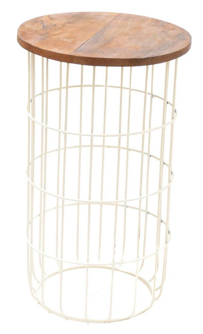 Industrial Wire Side Table (1 of 3)