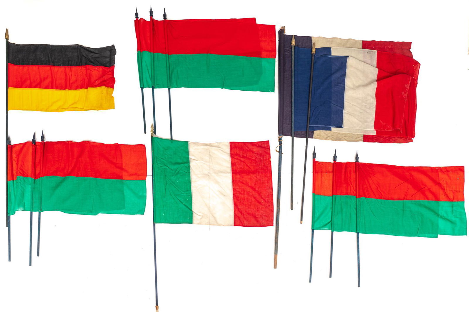 Lot of 14 Vintage Flags (1 of 2)