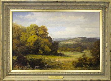 Robert Wood, Hill country landscape, oil on canvas