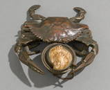 Tiffany Studios New York Rare Bronze Crab Inkwell