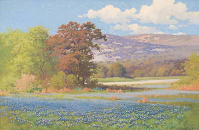 Robert Wood (1889-1979), Texas Bluebonnets, oil