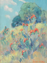 Dawson Dawson-Watson (1864-1939), Blooming Cactus, 1928