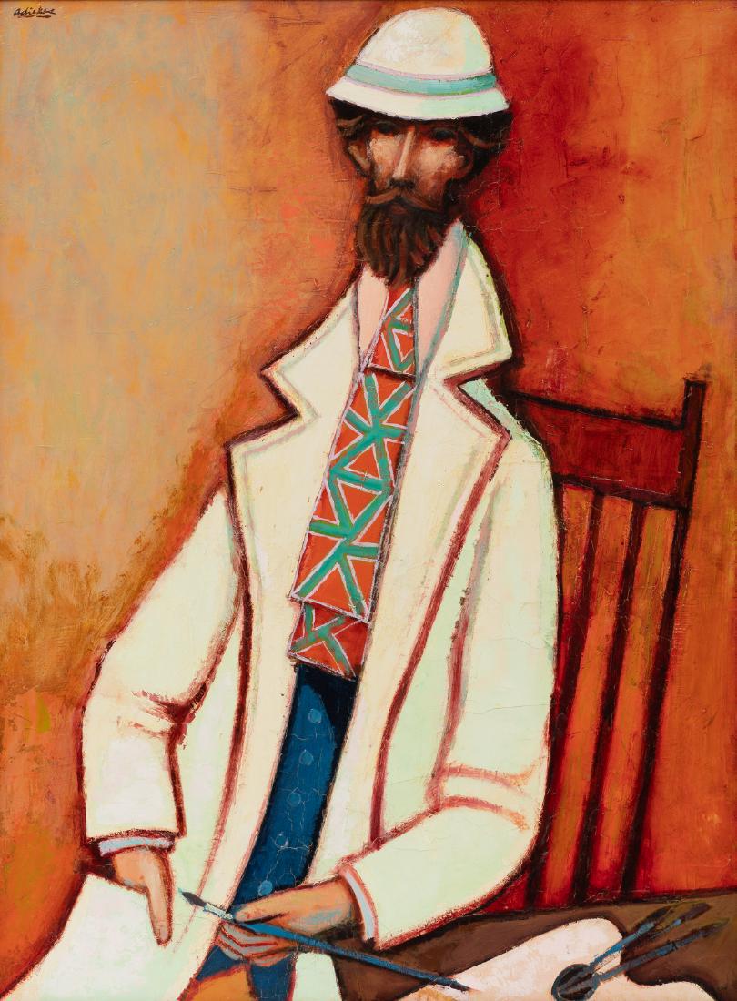 David Adickes (b. 1927), Writer, oil on canvasboard: David Adickes (b. 1927), Writer, oil on canvasboard, 40 x 30", frame: 45.75 x 35.75" David Adickes was born in 1927 in Texas. The career of this well known Texas artist and sculptor spans six decades.