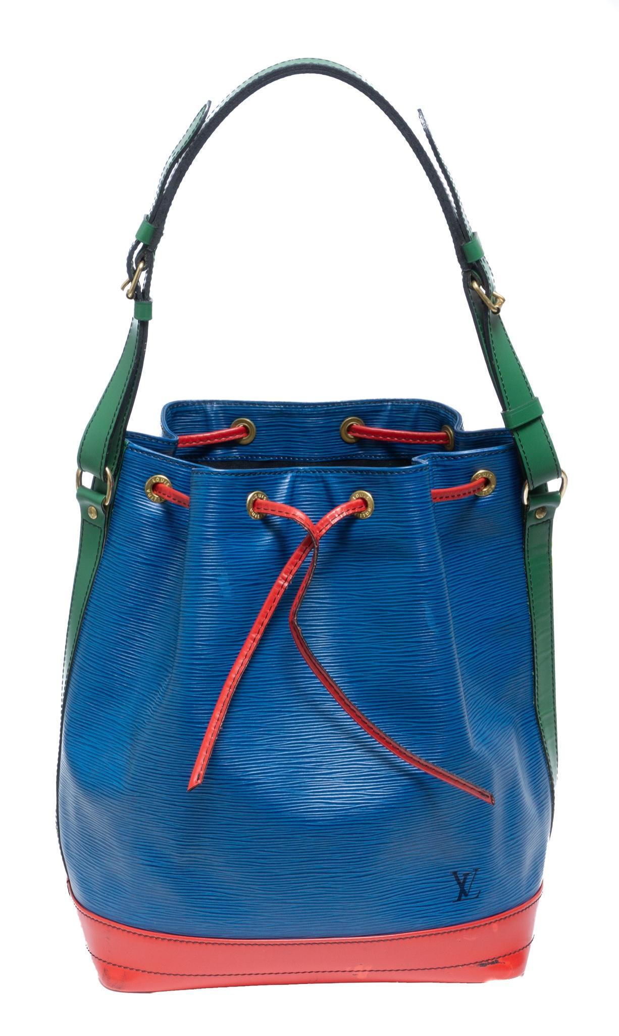 Louis Vuitton Noe Tricolor Black Stitching GM Shoulder (1 of 9)