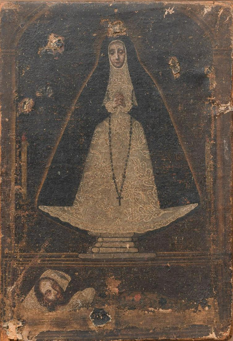 Late Bourbon Era Spanish Retablo, Sacred Drama (1 of 6)