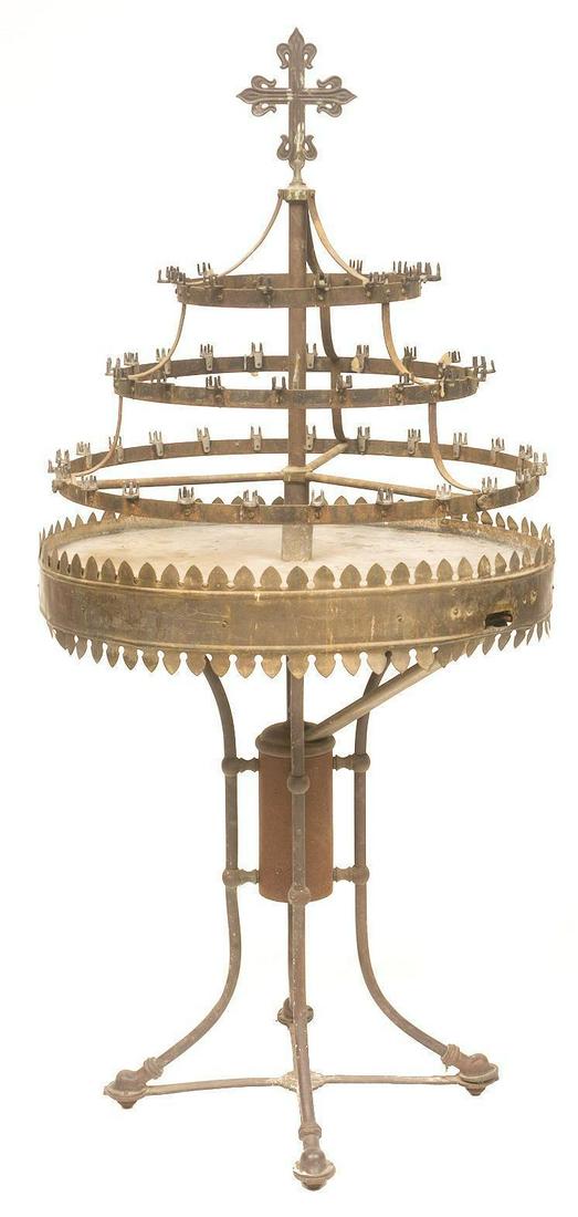 Gothic Spanish Wrought Iron Candelabra (1 of 5)