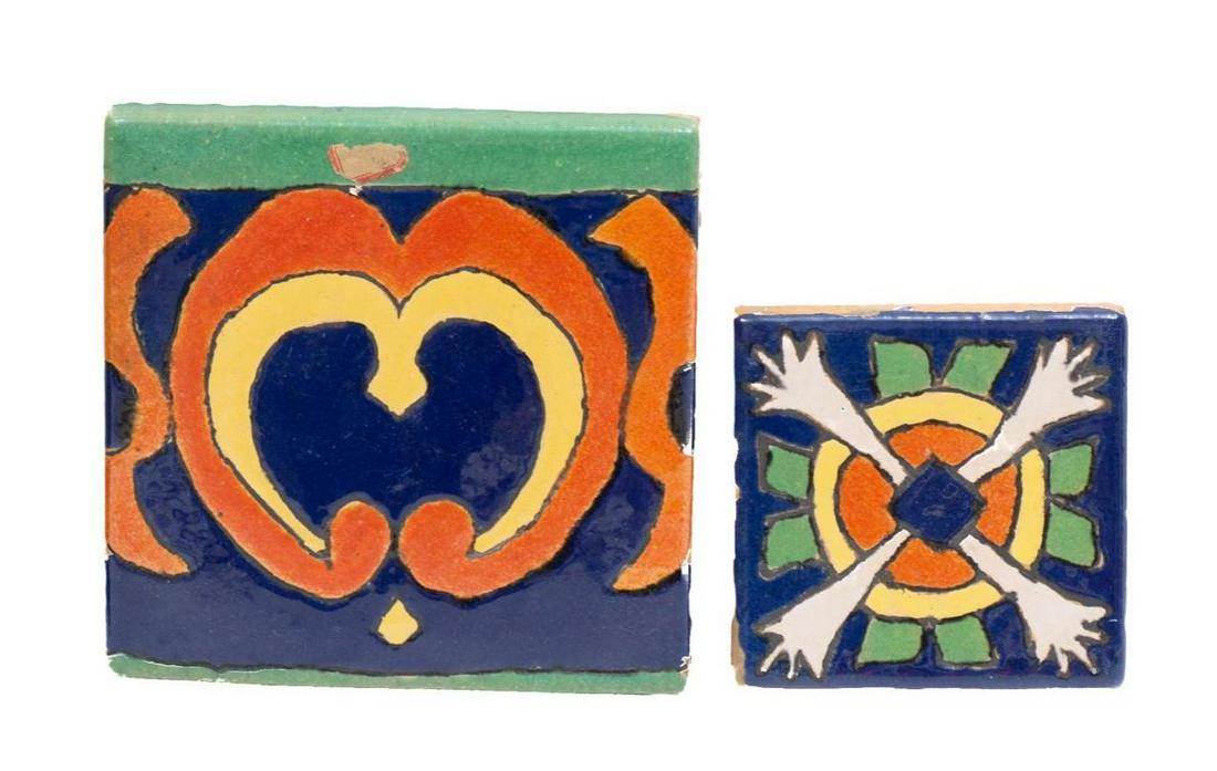 Pair of San Jose Pottery Tiles (1 of 3)