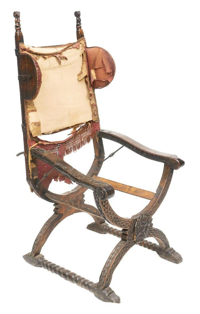 17th Century Savonarola Chair (1 of 4)