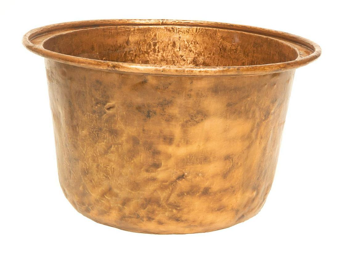 Vintage Farmhouse Copper Cauldron (1 of 3)