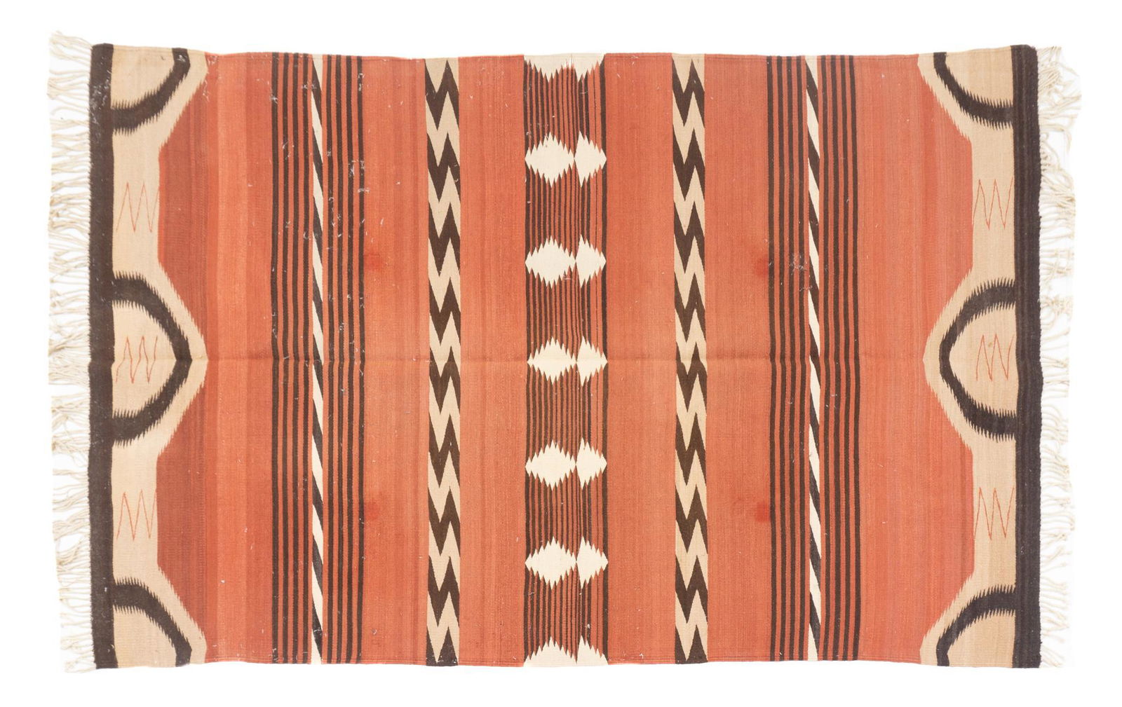 Handwoven Mexican Rug, 9'1" x 5'8" (1 of 2)