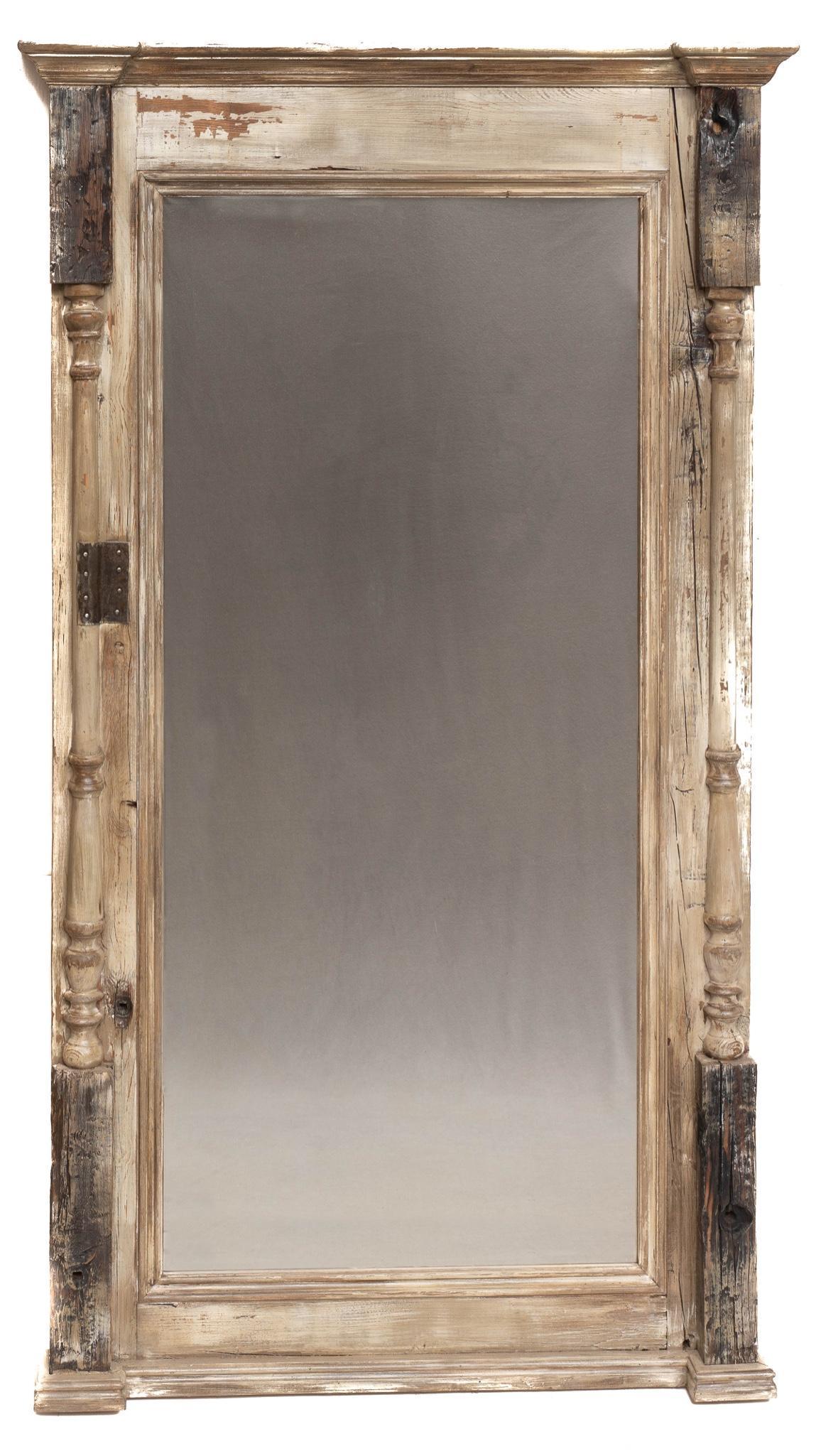 Rustic Full Length Mirror: Rustic wooden framed full length mirror 75 x 41"; We happily provide seamless shipping services on everything we sell. Please email us at shipping@vogtauction.com or call 210-822-6155 for more infor