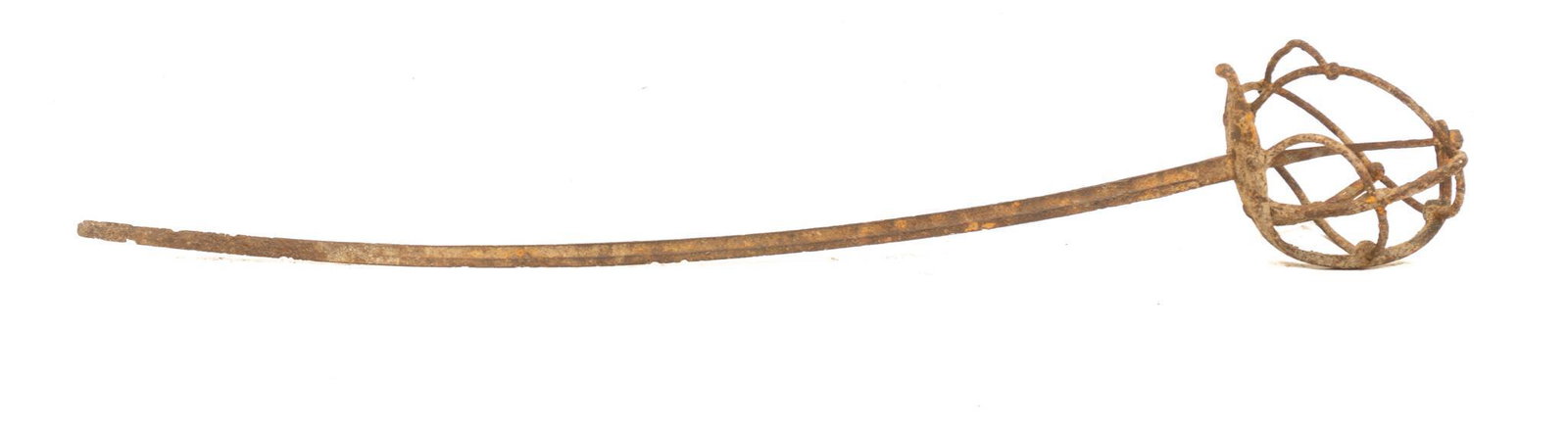 Reproduction Spanish Conquistador Sword: Reproduction metal Spanish Conquistador sword 42 x 8.5"; Provenance: A San Antonio, TX Estate We happily provide seamless shipping services on everything we sell. Please email us at shipping@vogtaucti