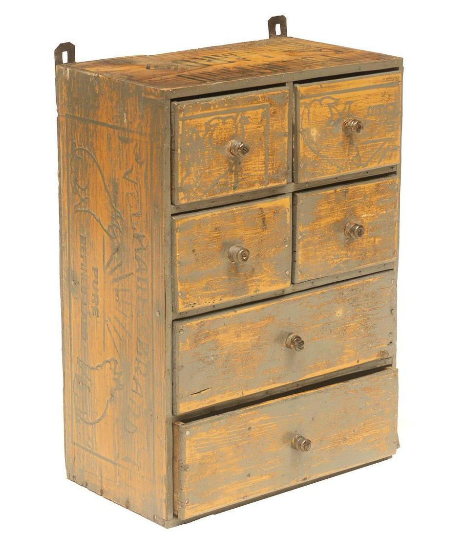 Rustic Farmhouse Hanging Chest of Drawers (1 of 4)