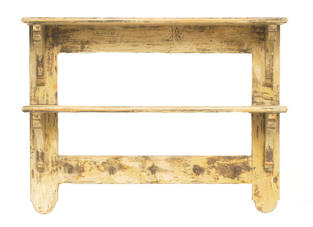 Rustic Wooden Wall Rack (1 of 2)