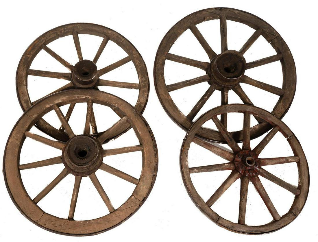 Lot of 4 Rustic Wagon Wheels (1 of 3)