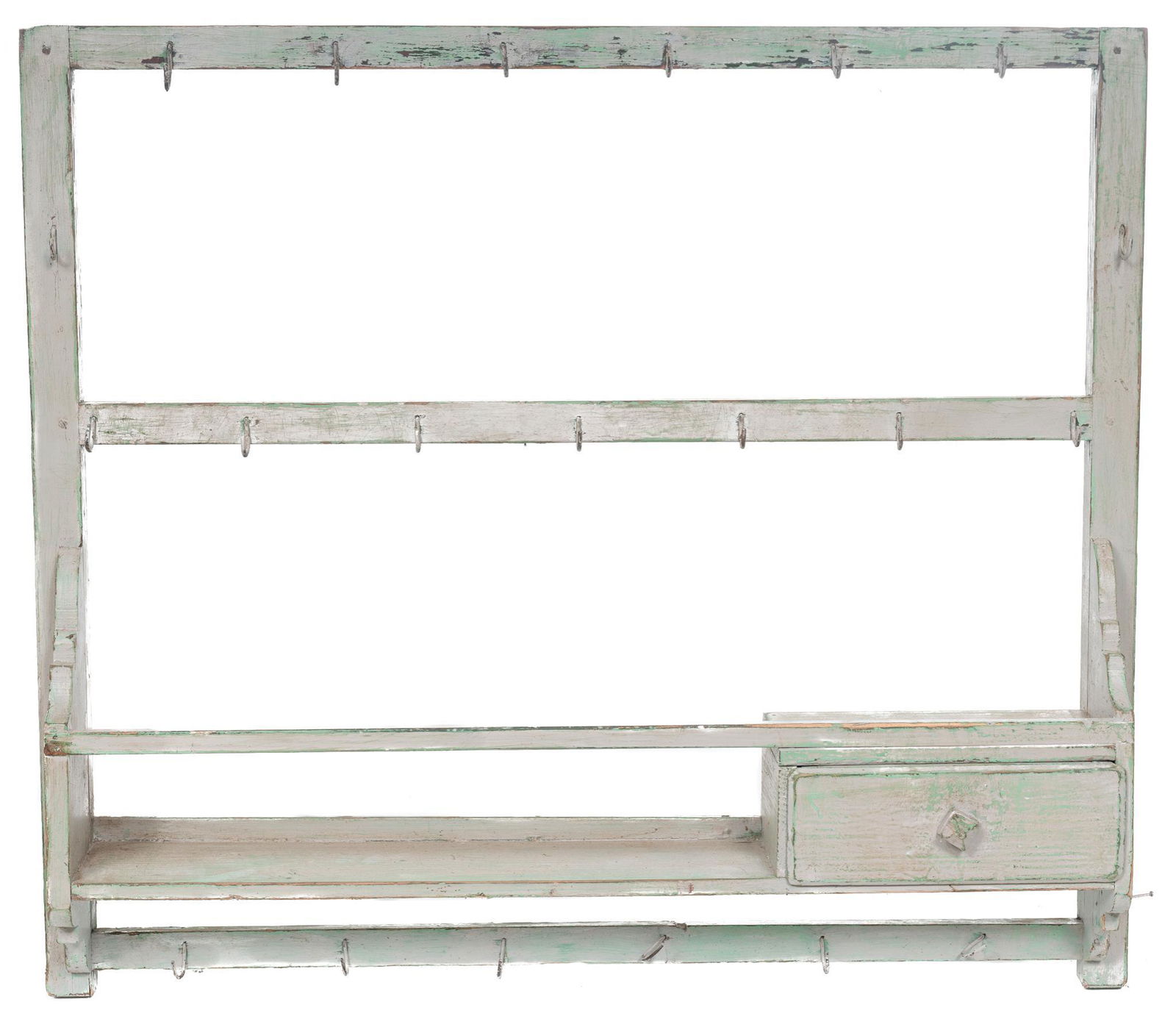 Rustic Wooden Wall Rack (1 of 4)