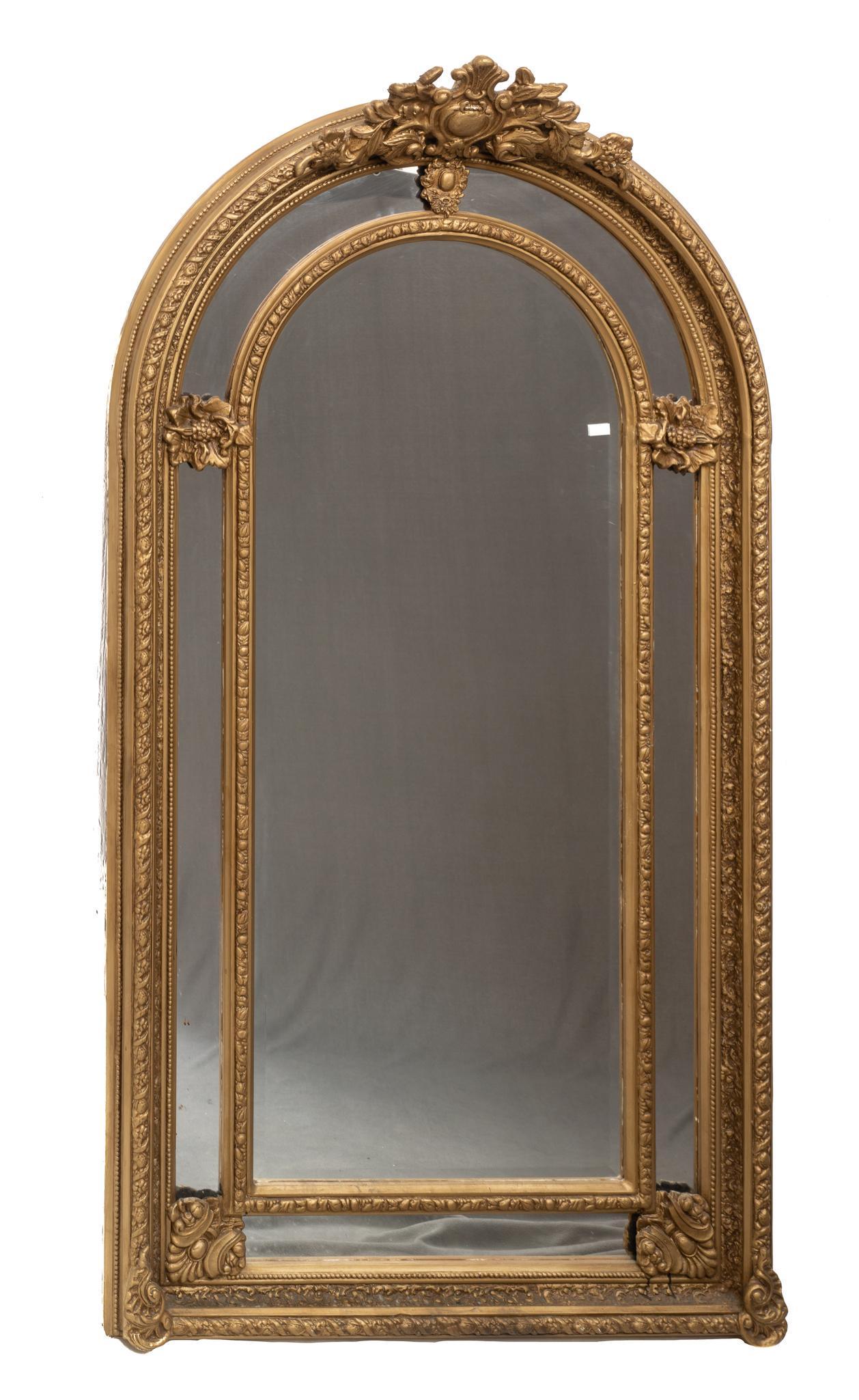 French Empire Gilt Framed Mirror (1 of 2)