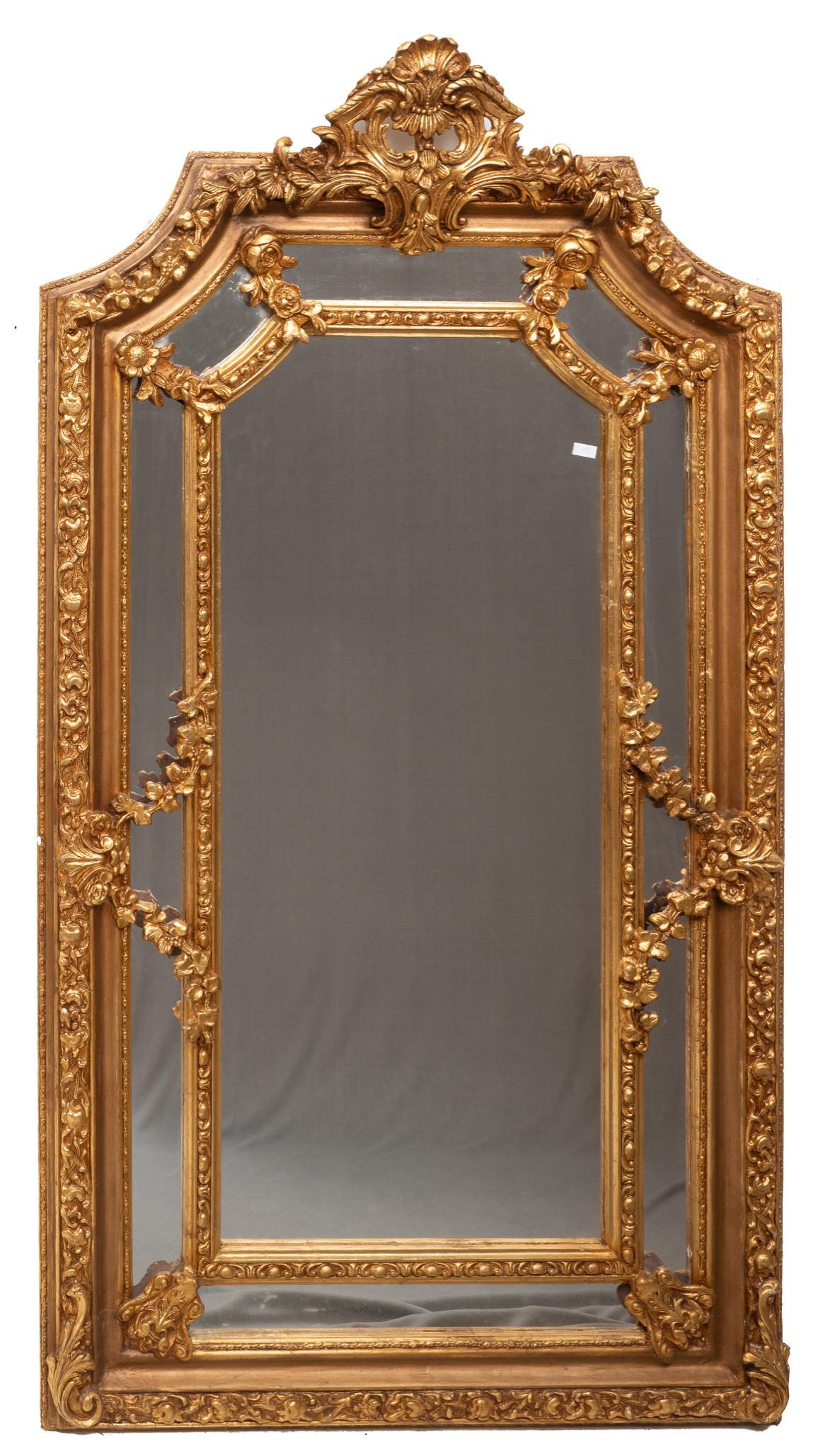 French Empire Gilt Framed Mirror (1 of 2)
