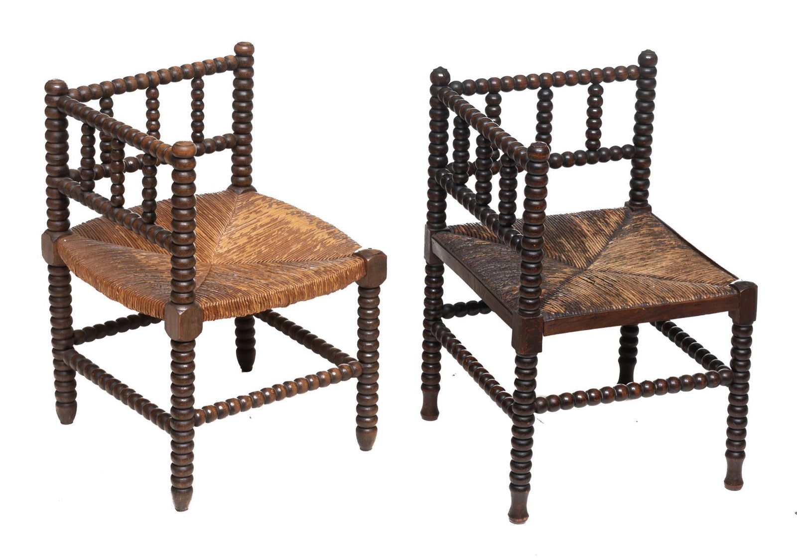 Pair of Napoleon III Style Corner Chairs (1 of 3)