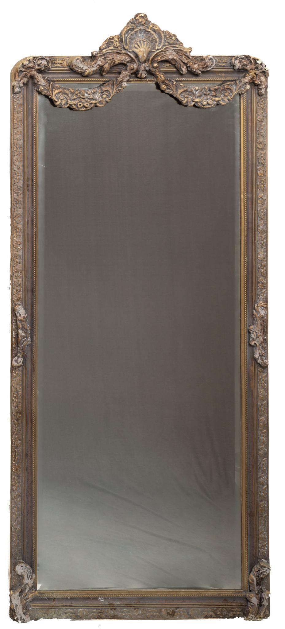 French Empire Gilt Framed Mirror (1 of 2)