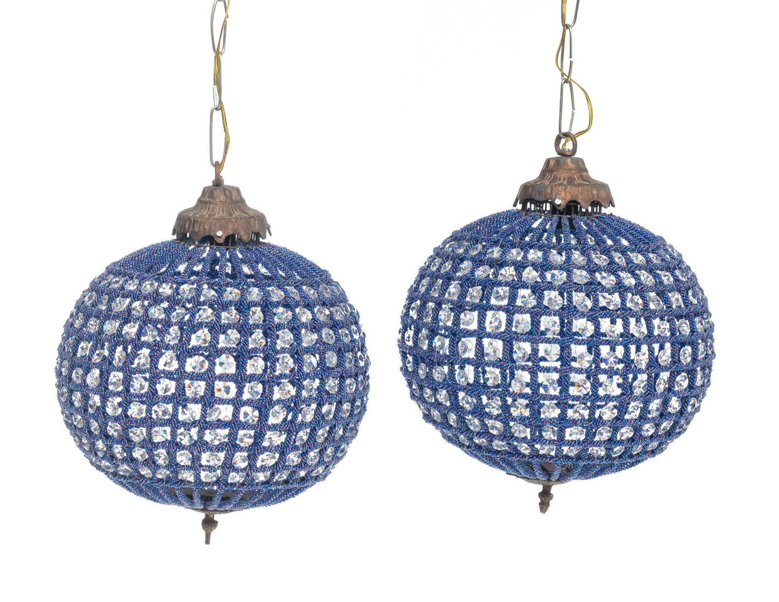 Pair of French Empire Globe Chandeliers (1 of 3)