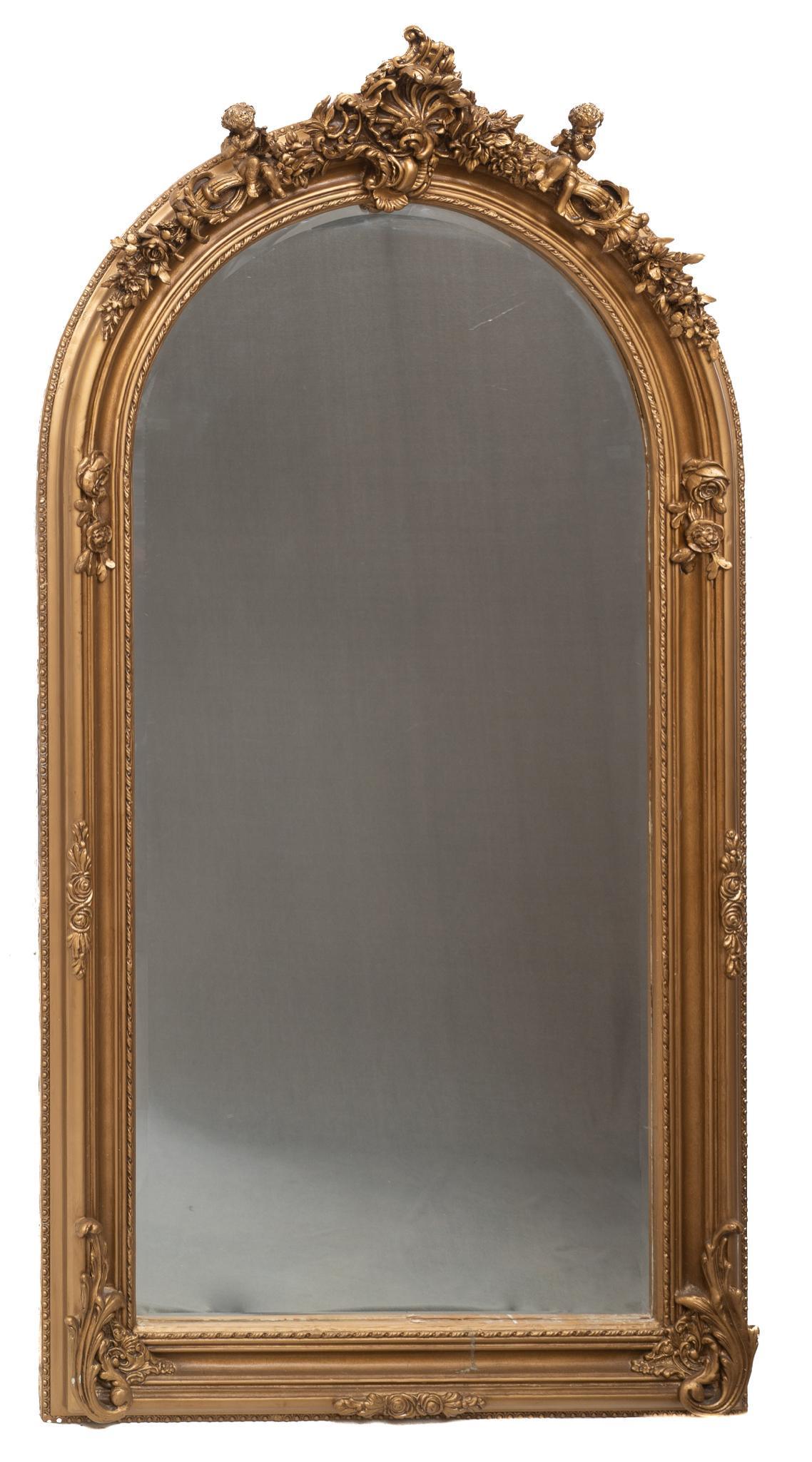 French Empire Gilt Framed Mirror (1 of 3)