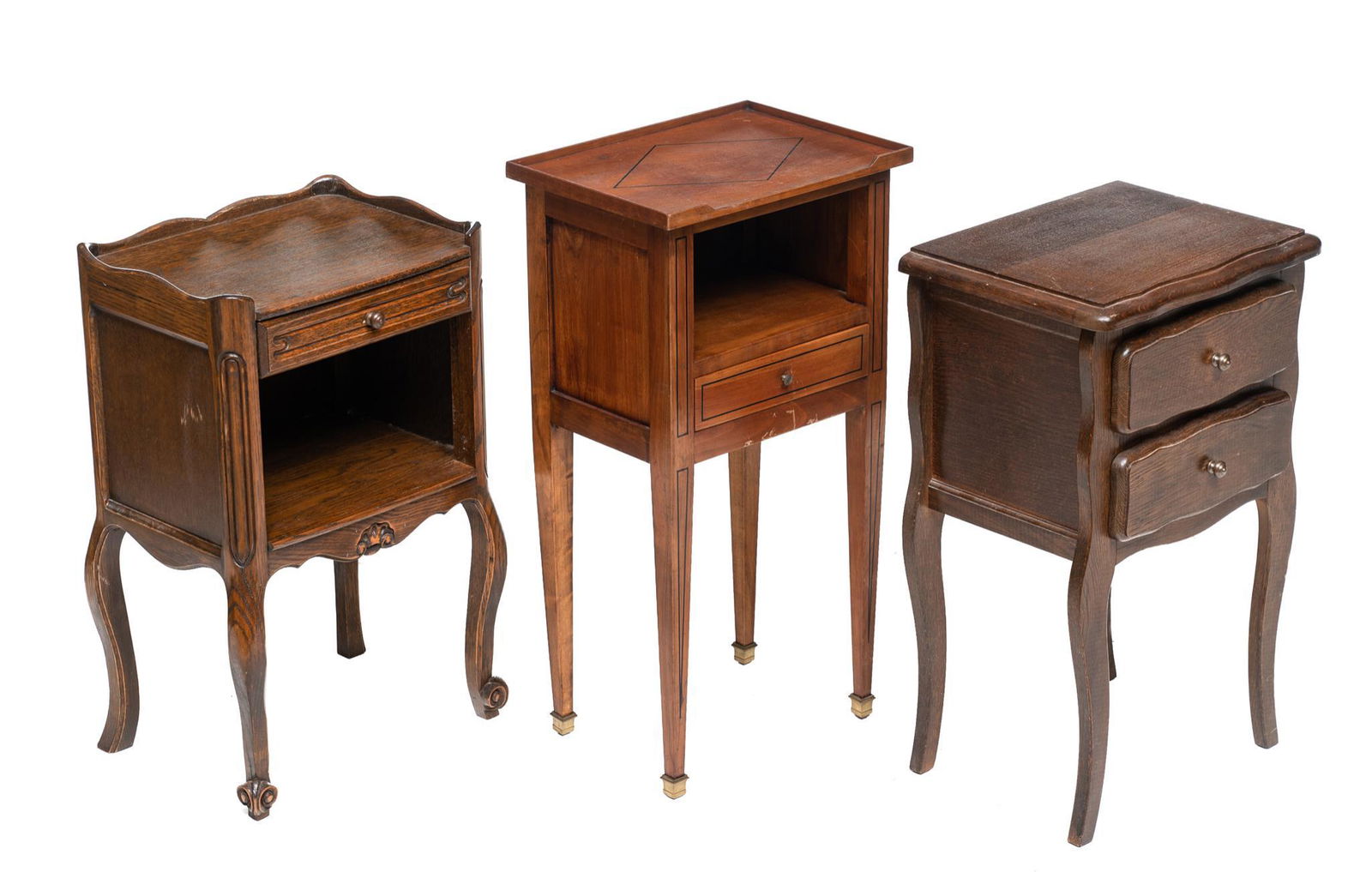 Set of 3 Louis XVI Style Night Stands (1 of 3)