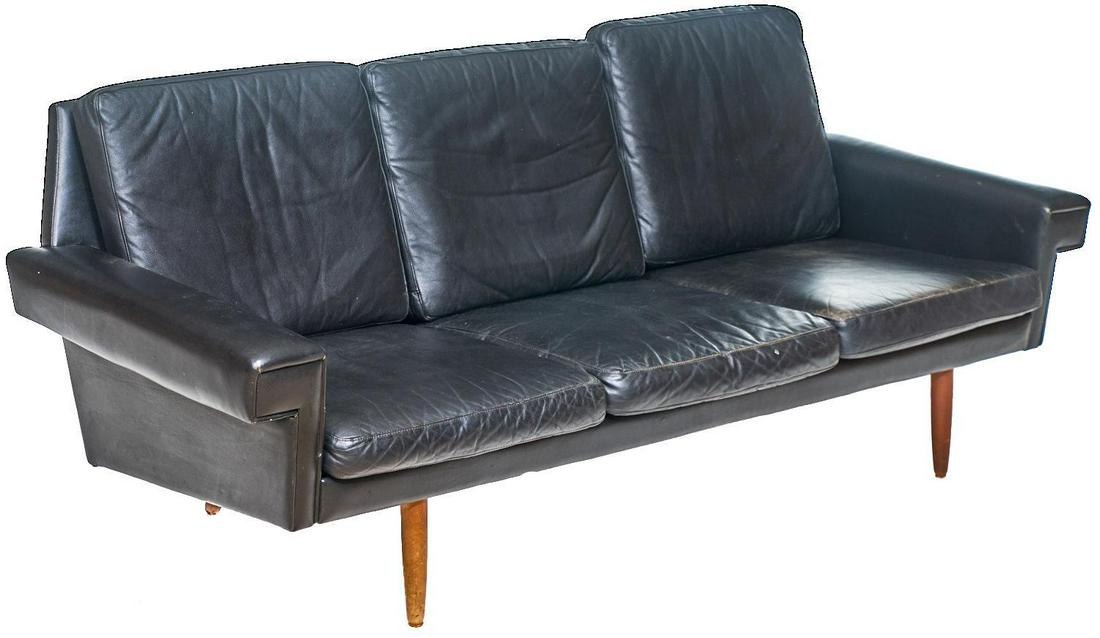 Danish Mid-Century Leather Sofa (1 of 3)