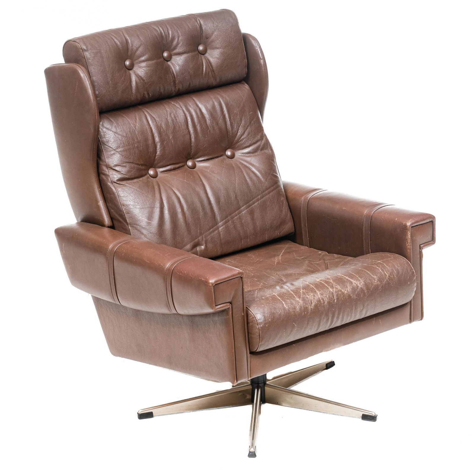 Danish Mid-Century Leather Arm Chair (1 of 3)