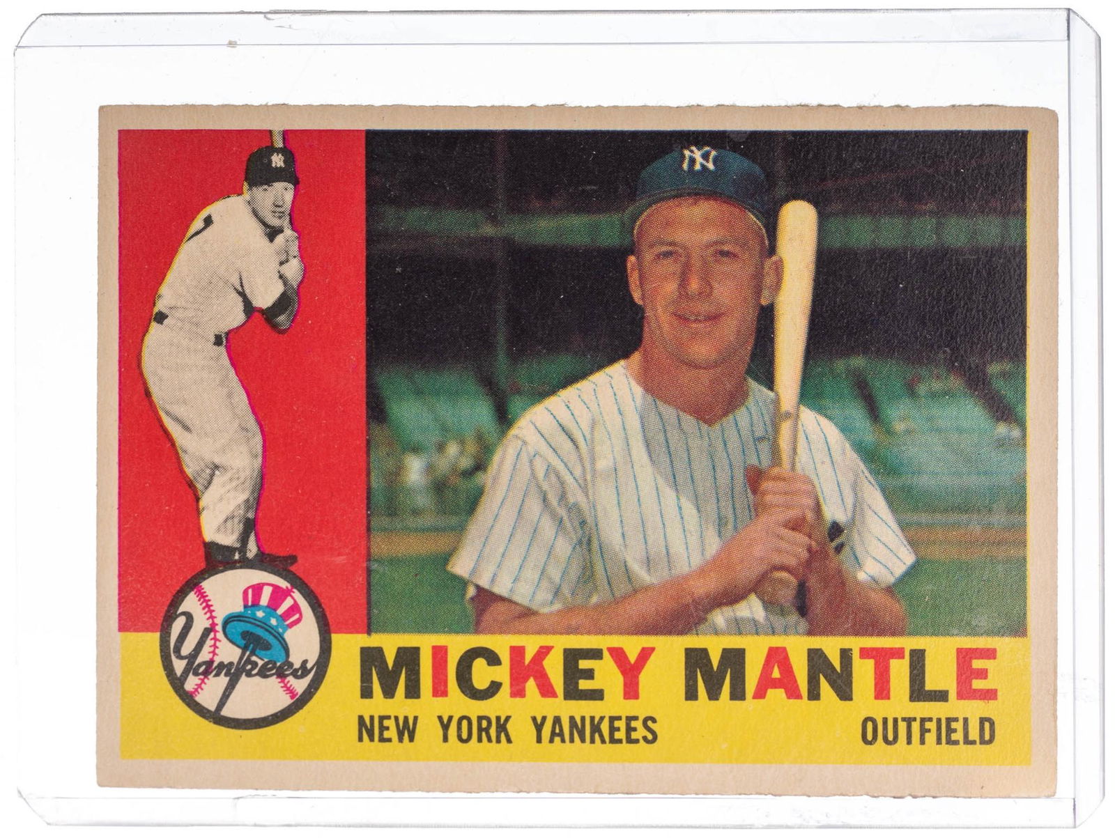 Mickey Mantle, 1960 Topps #350, Baseball Card (1 of 2)
