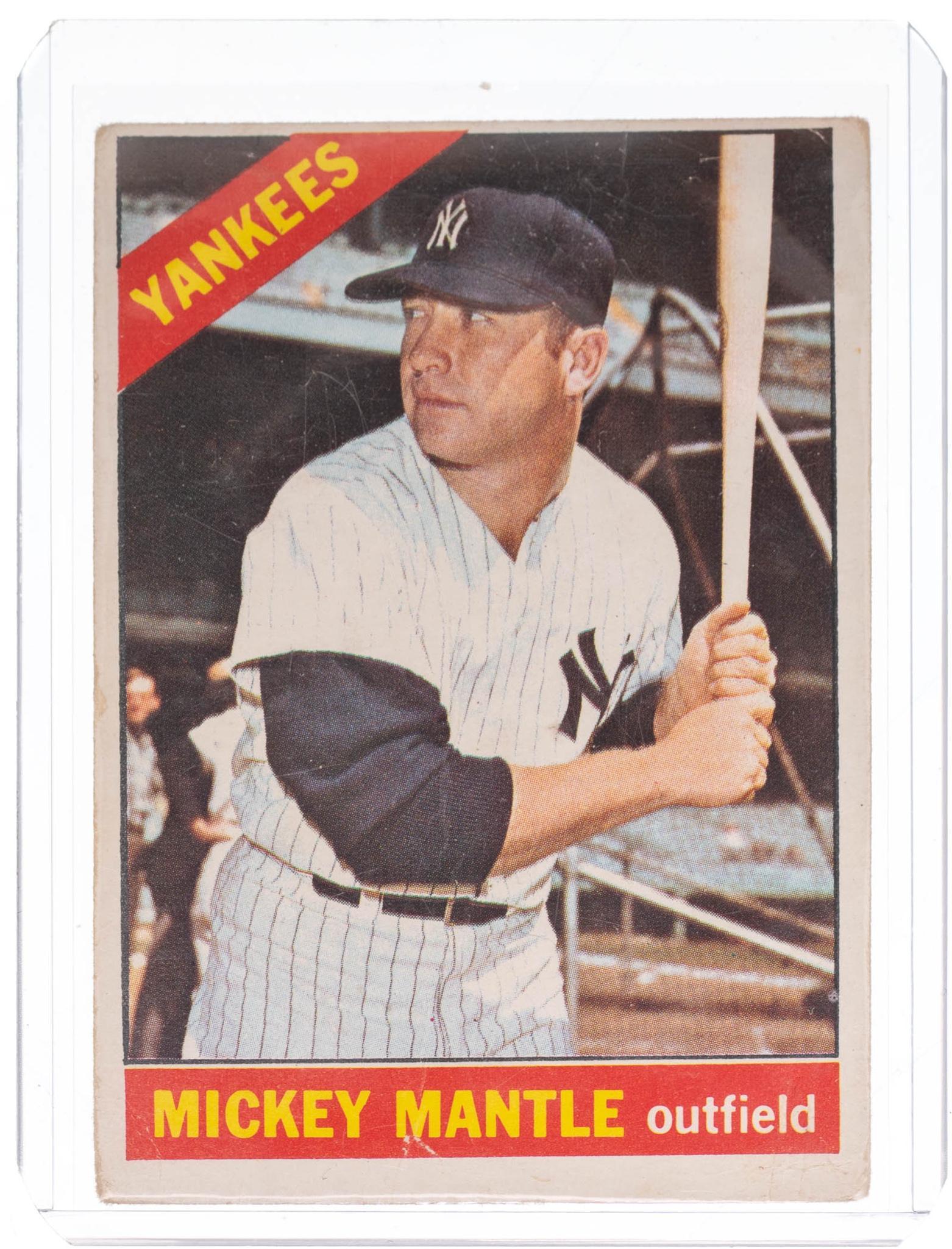 Mickey Mantle, 1966 Topps #50, Baseball Card (1 of 2)