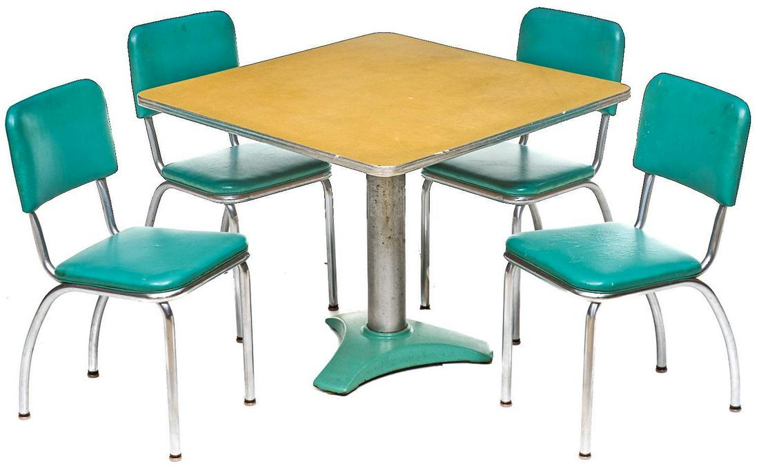 Mid-Century Royalchrome Dining Set, Table and 4 Chairs (1 of 4)