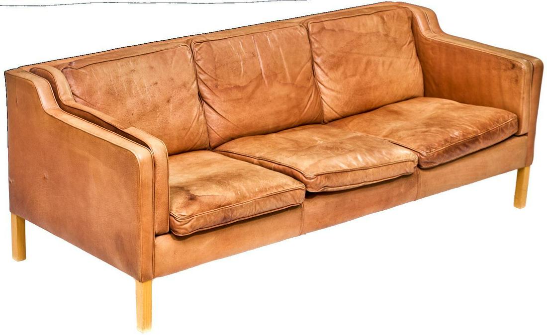 Danish Mid-Century Leather Sofa (1 of 3)