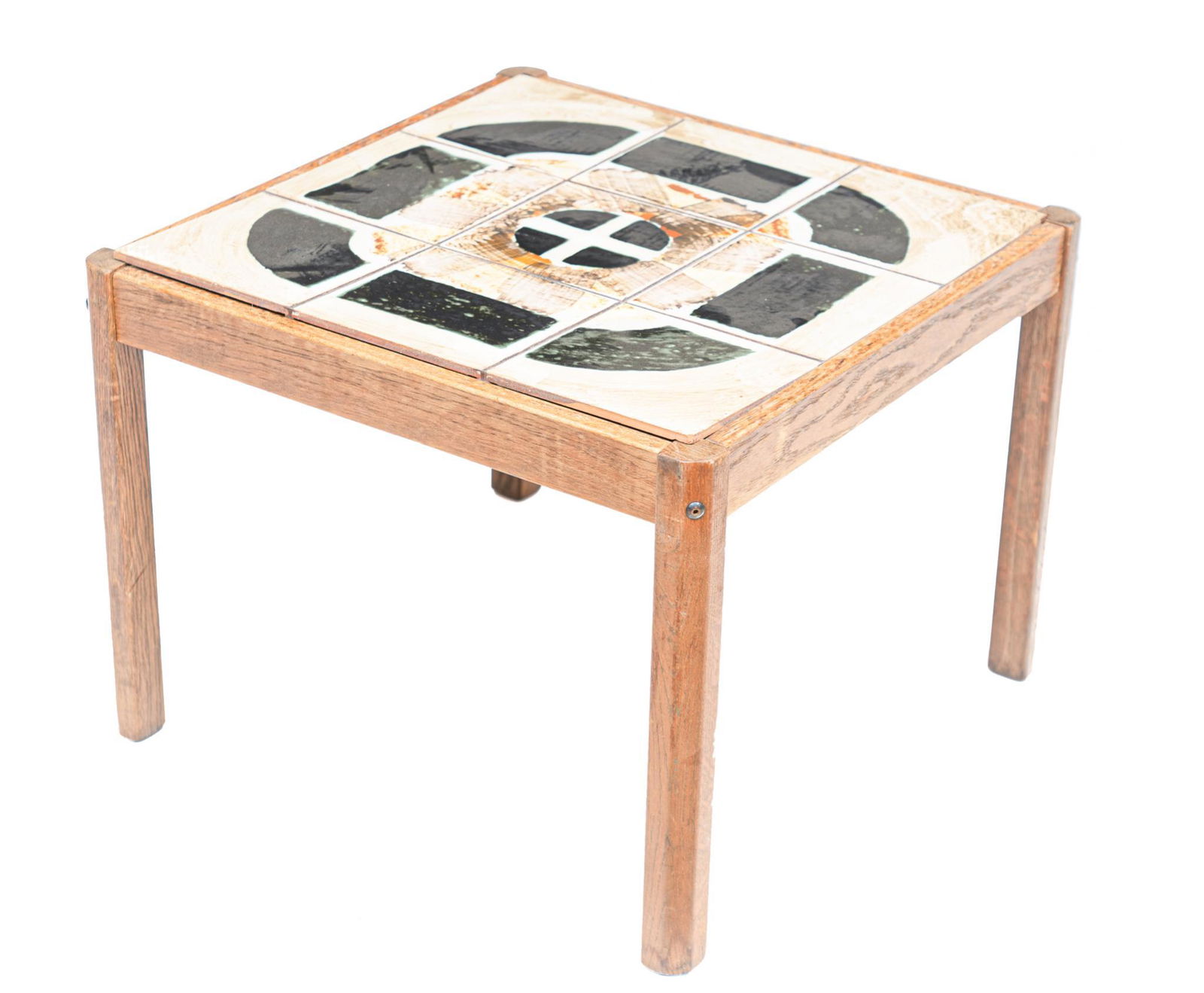 Danish Mid-Century Tile Top Side Table (1 of 4)