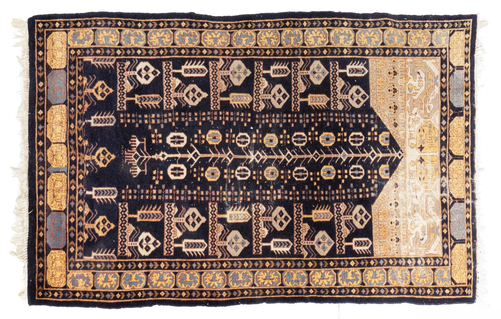 Handwoven Prayer Rug, 5'1" x 3'3" (1 of 3)