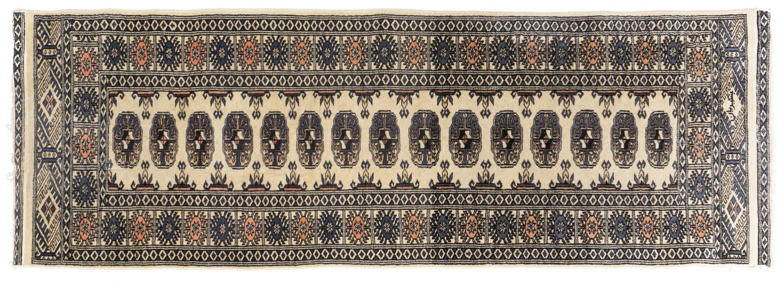 Handwoven Nain Style Rug Runner, 6'4" x 2'2" (1 of 3)