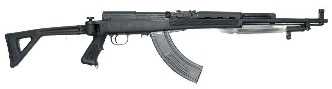 1950 Tula Soviet SKS 7.62x39mm Semi-Automatic Rifle: Serial: ER1511 Manufacturer: Tula Soviet (C.A.I. Import) Model: SKS Caliber: 7.62x39mm Barrel length: 20.25" Condition: Very Good; has been refinished in matte black; bore is good; original wood stock