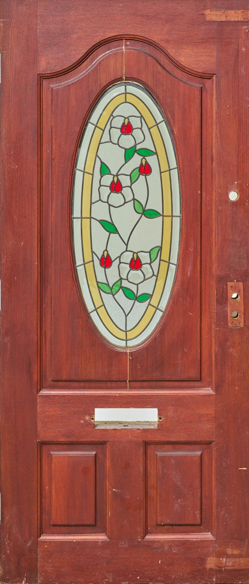 Architectural Door with Stained Glass Accents (1 of 6)