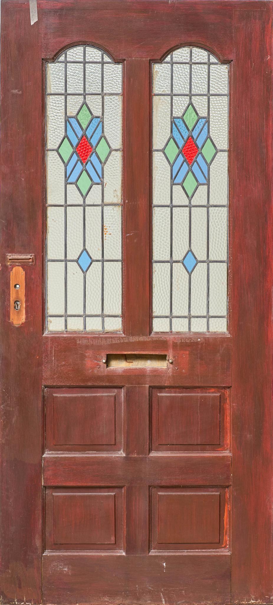 Architectural Door with Stained Glass Accents (1 of 6)