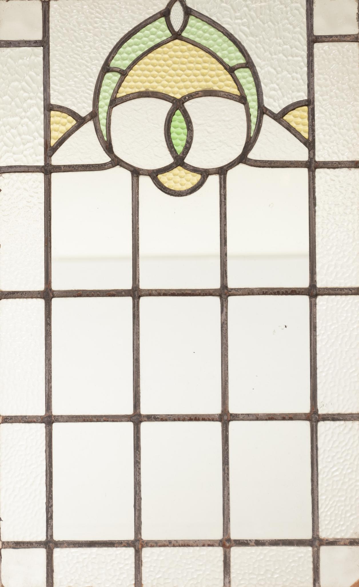 Stained Glass Panel, Art Deco Motif (1 of 5)