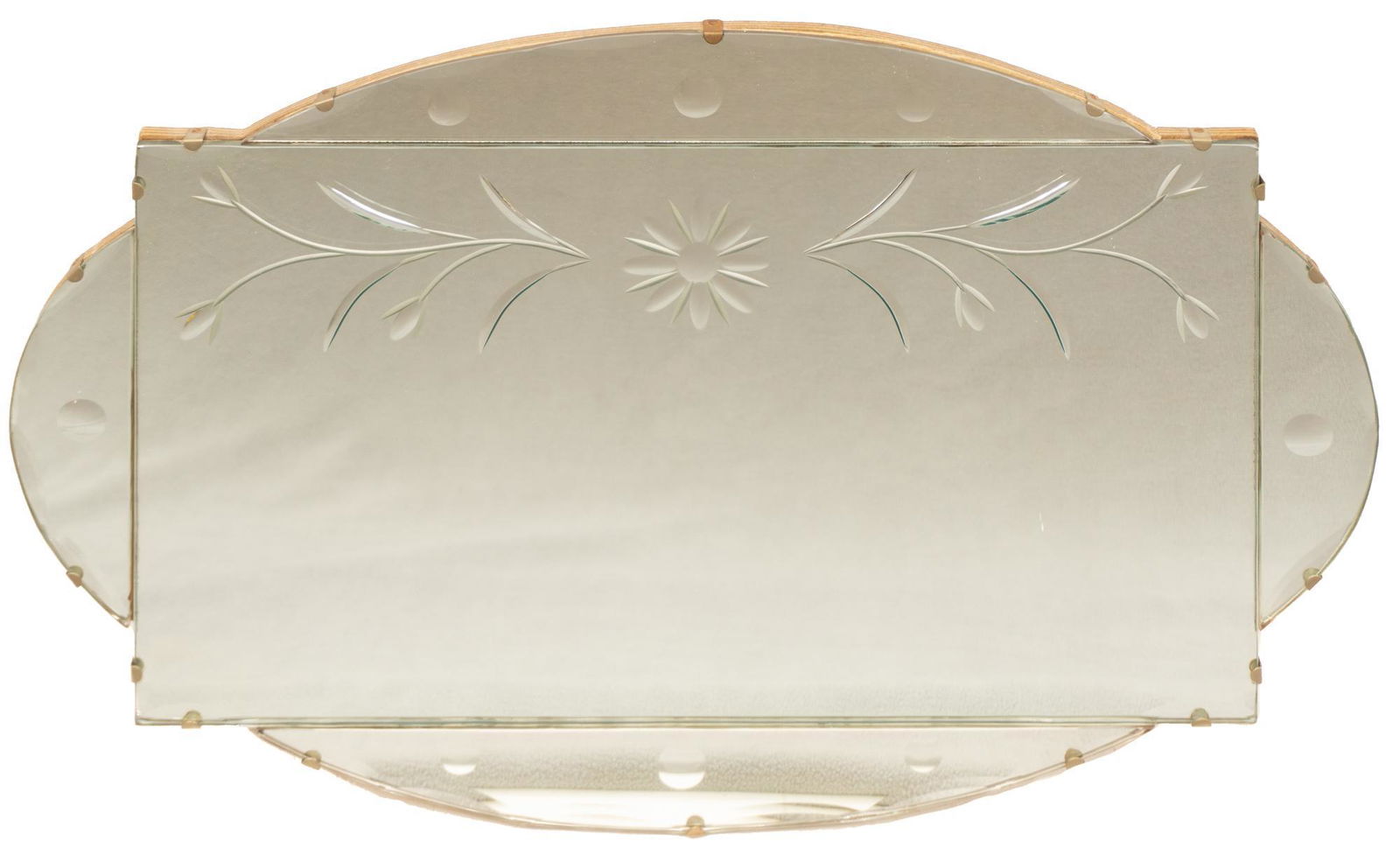 Art Deco Etched Mirror (1 of 2)
