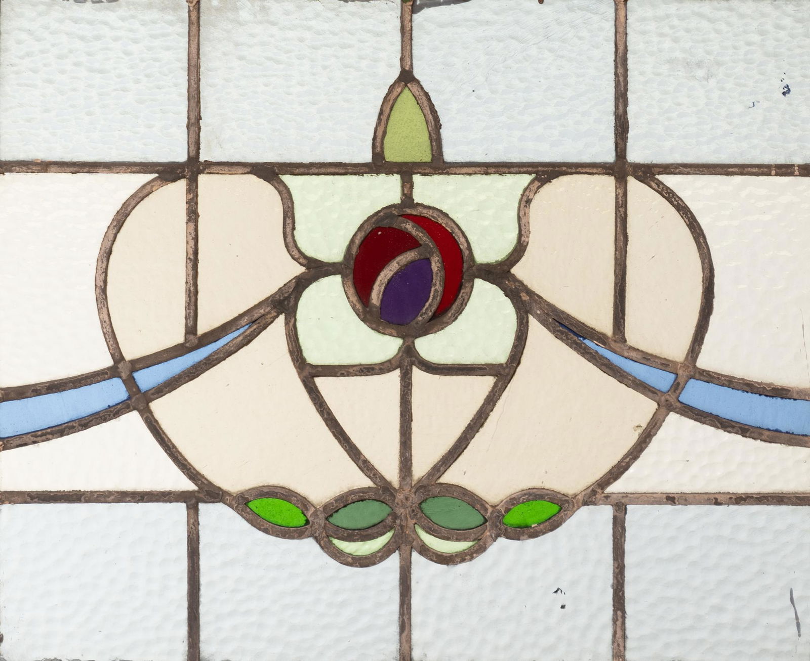 Stained Glass Panel, Rose Motif (1 of 4)