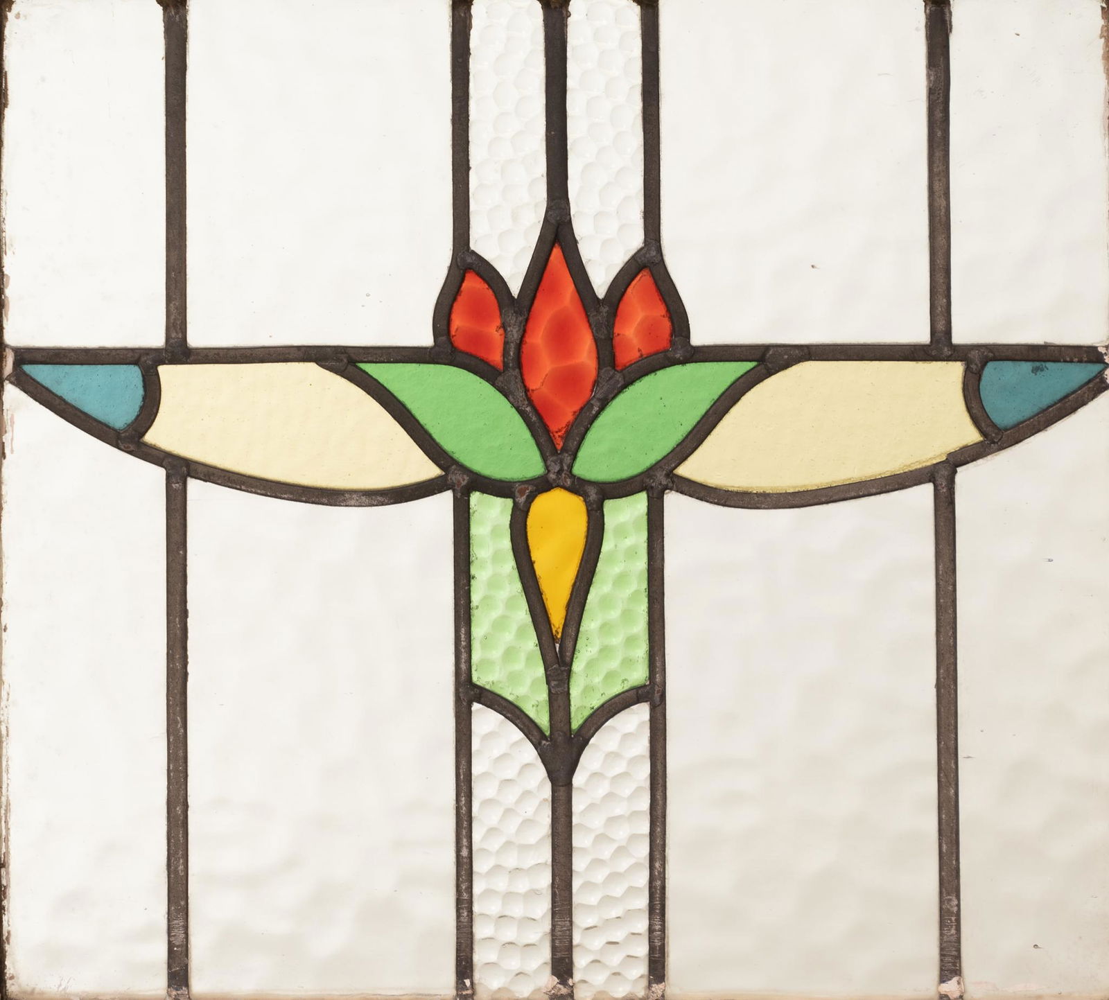 Stained Glass Panel, Tulip Motif (1 of 4)