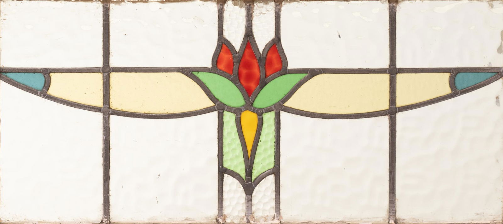 Stained Glass Panel, Tulip Motif (1 of 4)