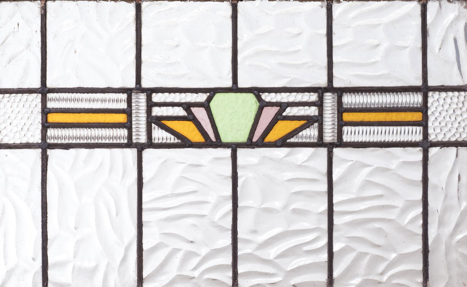 Stained Glass Panel, Art Deco Motif (1 of 4)