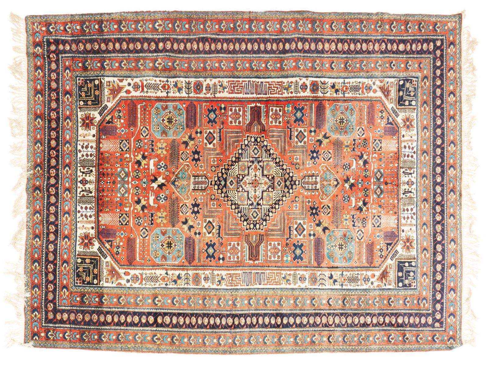 Handwoven Heriz Style Rug, 11' x 7'7" (1 of 3)