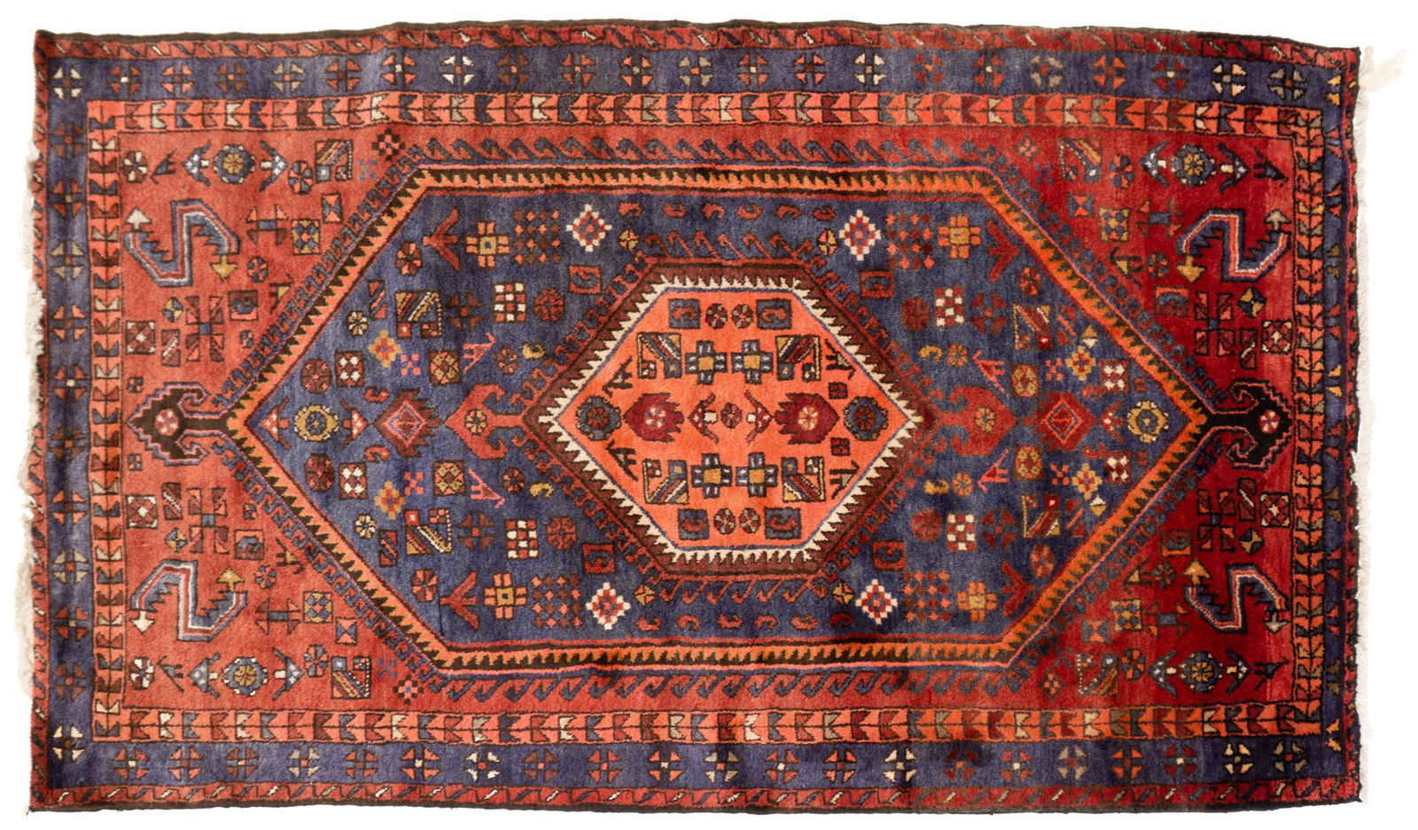 Handwoven Senneh Rug, 7'11" x 4'9" (1 of 3)