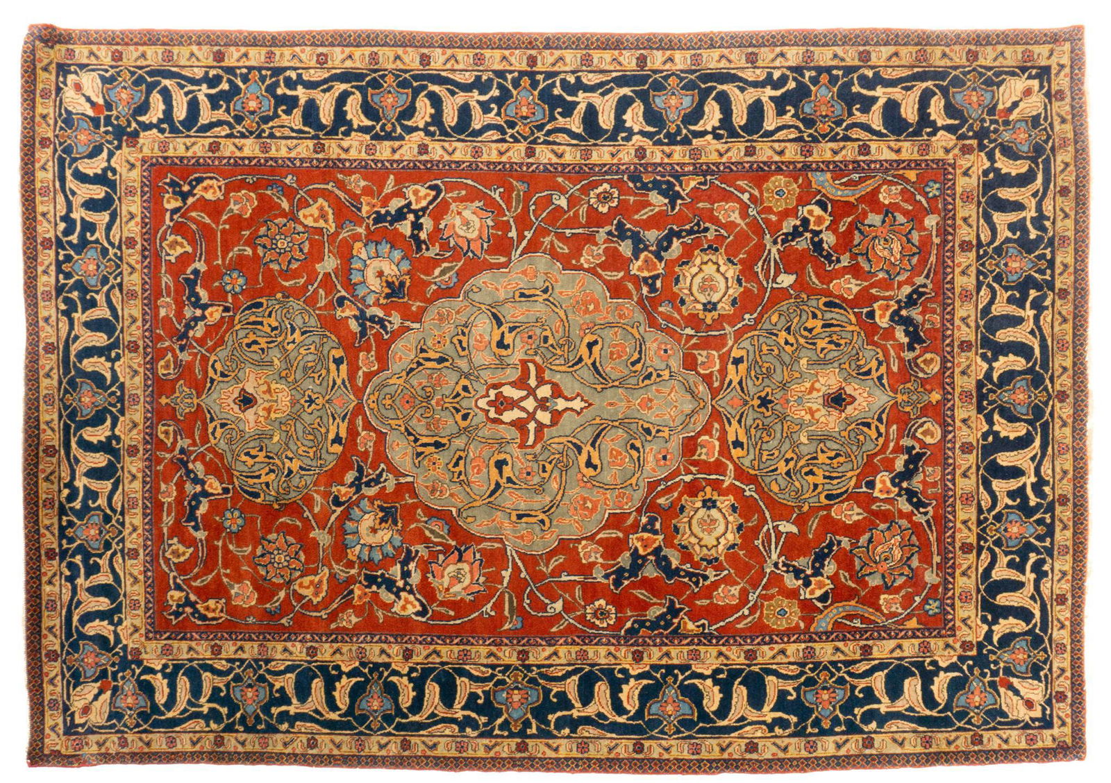 Tabriz Style Rug, 6'7" x 4'7" (1 of 3)