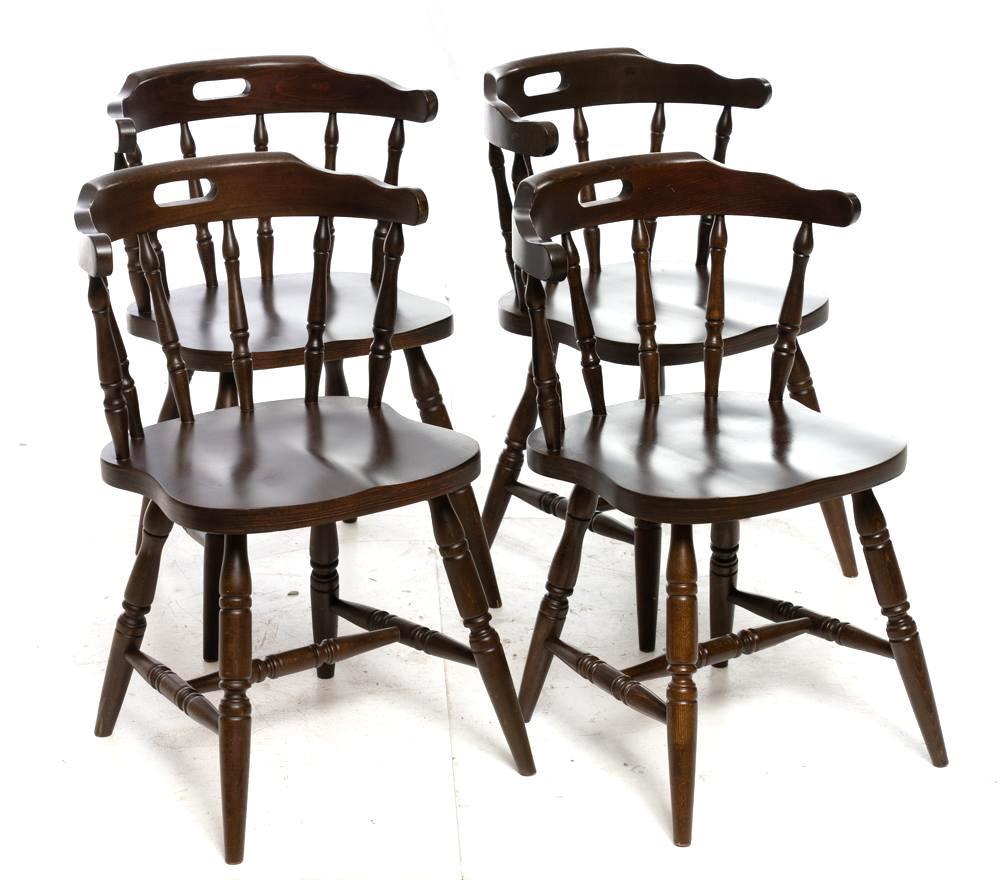 Set of 4 French Provincial Windsor Chairs (1 of 3)